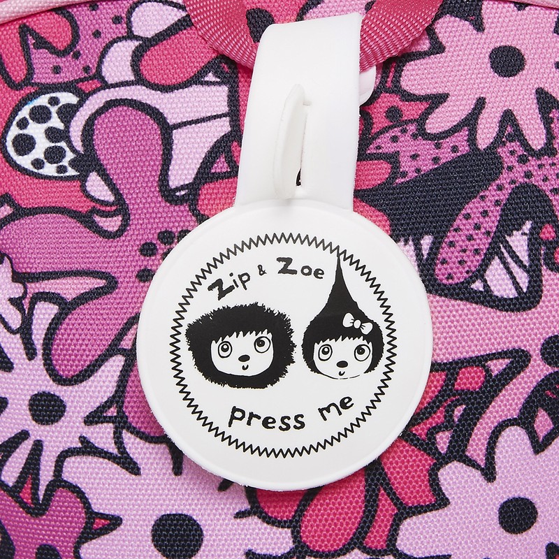 Pink Robots Toddler Kids Children Mini Backpack Rucksack With Reins