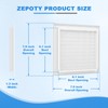 Zepoty 8"x8" Aluminum Gable Vent with Screen Design – Ideal