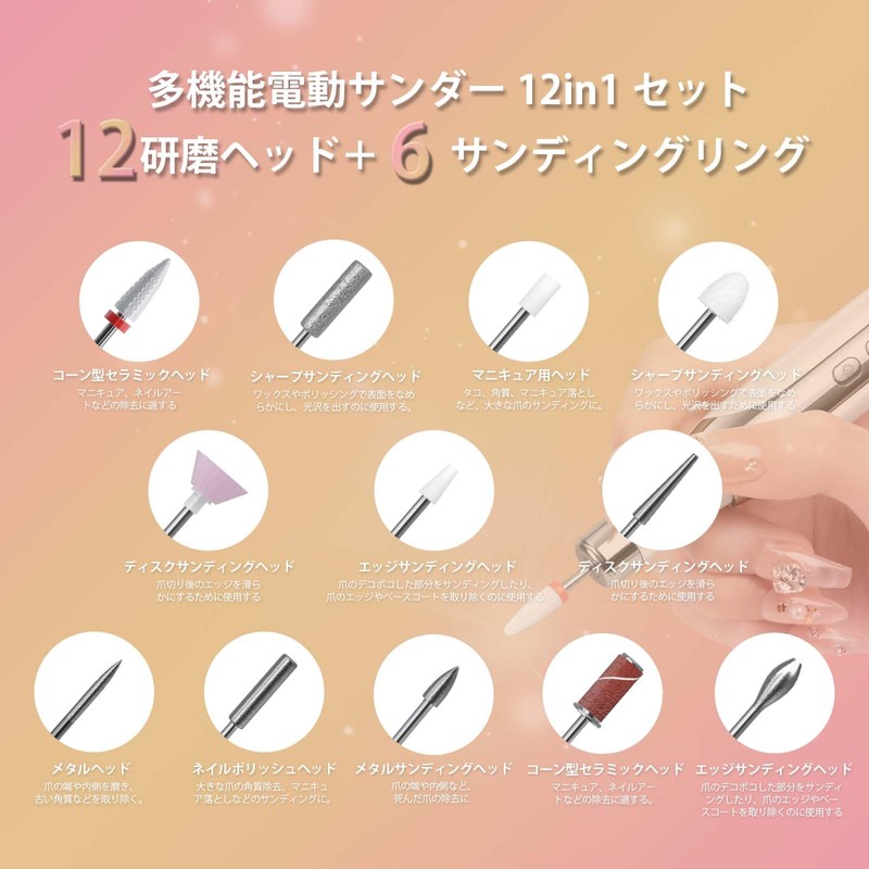 RETILO Electric Nail Machine, Electric Nail Care, Nail Machine Professional