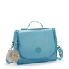 Kipling New Kichirou Metallic Lunch Bag Aqua Tides Metallic
