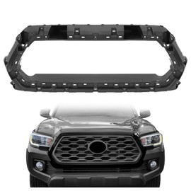 HECASA Grille Bracket Compatible with 2016-2023 Toyota Tacoma Front Upper Grill Outer Frame Shell Holder Plastic(ABS) Black