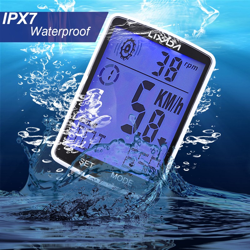 LIXADA 3 in 1 Wireless Bike Computer Multi Functional LCD