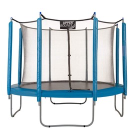 Upper Bounce® Trampoline Appearance Replacement Set, 9' Round Safety Pad with 8-Pole Sleeve Protectors - Aquamarine
