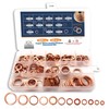 DIYoung 320pcs Copper Sealing Rings Assortment Flat Washers Set Locking