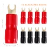 VICASKY 10 Pairs Durable Gold Plated Crimp Barrier Spades Fork