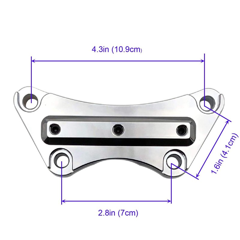 HTTMT H2314-1- Anti-Slip Handlebar 1PC 1 inch 25mm top clamp