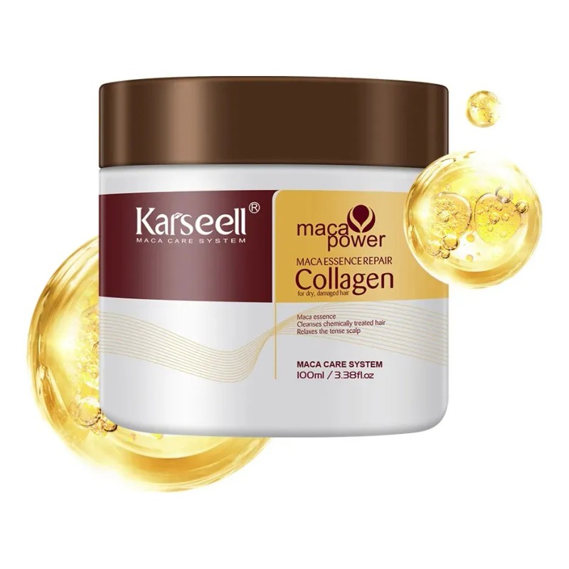 Karseell Colágeno+aceite+ Shampoo+acondicionador Kit 4 En1