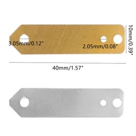5 Pairs Zinc Sheet Copper Sheet Electroplating Electrode Strip