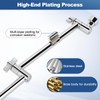 Gugxiom Shower Head Extension, 46 cm Adjustable Shower Arm, Tool-Free