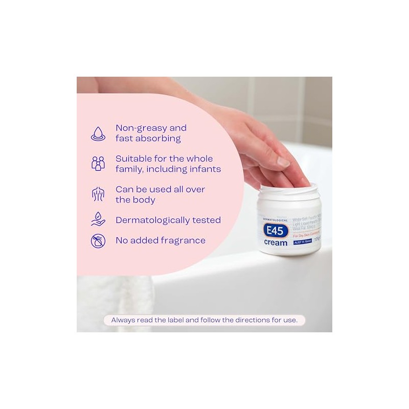 E45 Dermatological Cream 125G by E45
