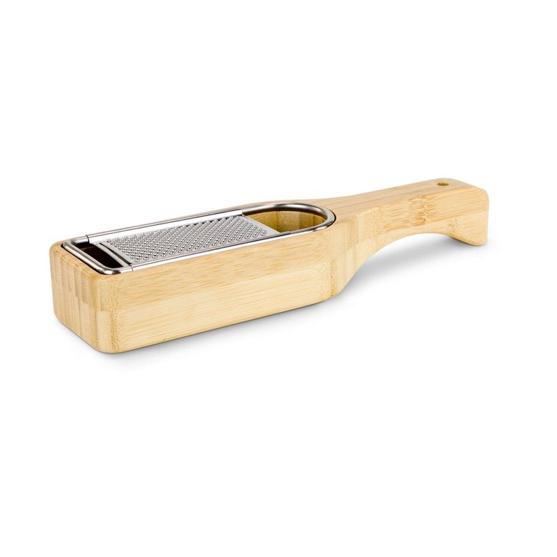 ROMINOX Grana Parmesan Grater Made of Bamboo, Integrated Collection Container,