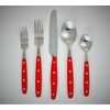 Ginkgo International Lyon Flatware Set, 10x2x5, Red