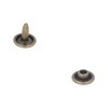 500set Metal Studs Rivets 8mm DIY Iron Double Flat Burr