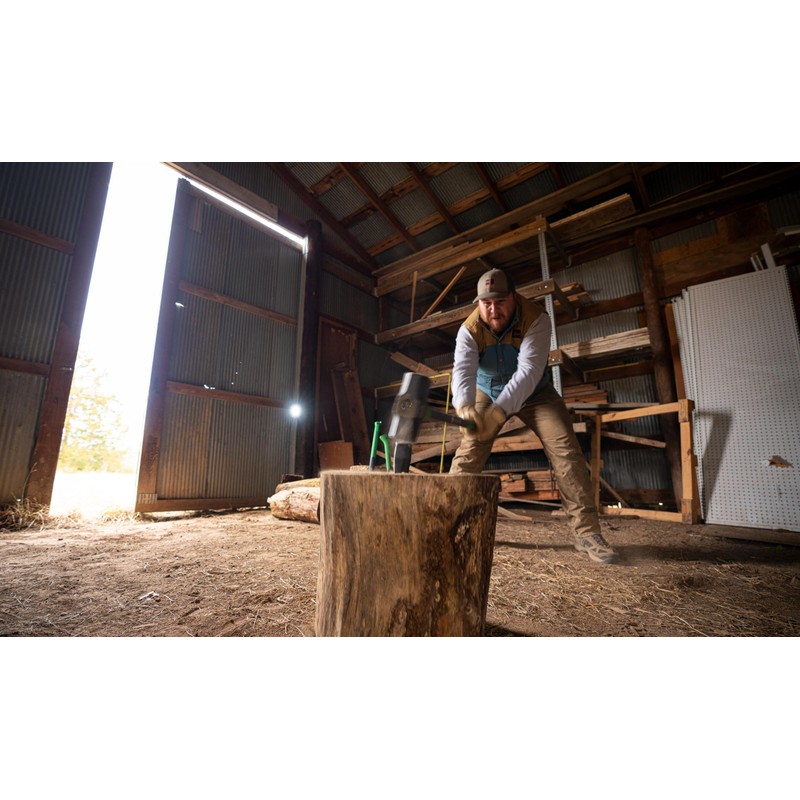 Hooyman 8lb Sledge Hammer with Heavy Duty Construction,Ergonomic No-Slip H-Grip