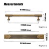 Goo-Ki Antique Brass Zinc Alloy Cabinet Handle with Backplate -