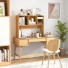 IFANNY Desk Hutch, Desktop Shelf with 4 Shelves, Desk Bookshelf