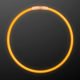 FlashingBlinkyLights 50 22" Premium Glow Stick Necklaces in Orange