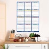 Weforu Dry Erase Calendar, 2025 Yearly Wall Calendar & Planner,35X23