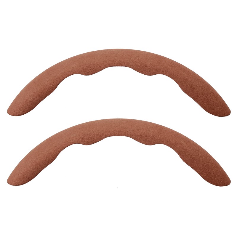 X AUTOHAUX Pair 38cm 15" Universal Suede Anti Slip Steering