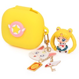 Silicone Case for Powerbeats Pro 2 Wireless Earbuds with Doll Lanyard Carabiner, Cute Cartoon Case Cover Protective Shockproof with Multiple Styles of Design for Powerbeats Pro 2 (SMN)