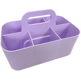 Enjoy Organizer - Small Stackable and Portable Simple 6-Compartment Caddy - Made In USA (Lavender)