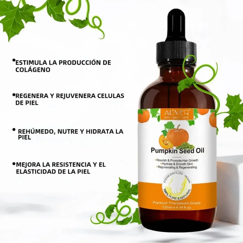 Aceite Semillas 120ml Calabaza Piel Potenciador Crecimiento