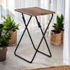 Set of 2 Compact Folding Tables – No Assembly Needed,