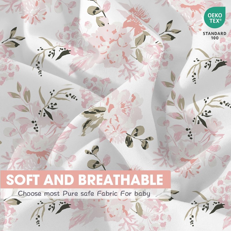 Bimocosy 3 Pack Cot Sheets,100% Microfiber- Breathable, 120 x 60cm