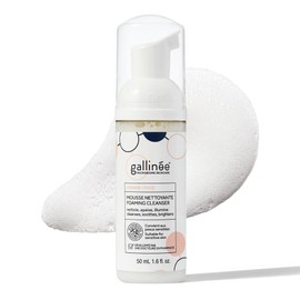 Gallinée - Foaming Face Cleanser - Skin Microbiome Friendly Face Cleanser - With Lactic Acid & Prebiotics Complex - Dermatologically Tested & Made in France - For All Skin Types - Also in Travel Size