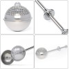 HULISEN Flour Duster for Baking, One-Handed Operation, 304 1, Silver