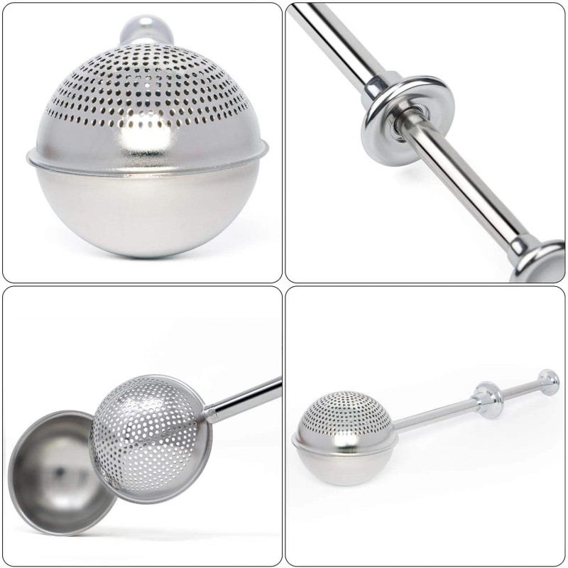 HULISEN Flour Duster for Baking, One-Handed Operation, 304 1, Silver