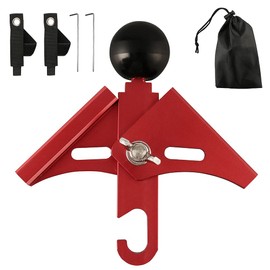 Keepjoy Two-way Parts, Bifurcated Parts, For Securing Bifurcated Poles, Adjustable Angle, Upgraded Gear Design, Aluminum Alloy, Lightweight, For Two-Pole Tents, One-Pole Tents, Lantern Hole, Stake, Pole Fixing Belt, Storage Bag Included