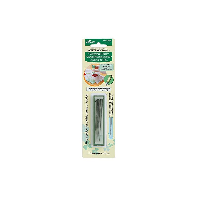 Clover Fine Weight Felting Needles - Pack of 5