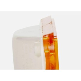 Front Left Driver and Right Passenger Set Of 2 Marker Light Fender Lamp Reflector Pair Replacement For 1973-1980 GMC Suburban Jimmy Chevy Blazer Pickup Truck Orange Plastic Lens GM2550106 6270433