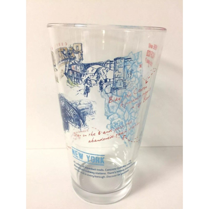 Pacifico Clara Cerveza 16 oz Pint Glass NY Rare L/E