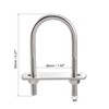 sourcing map Round U-Bolt 1.42"(36mm) Inner Width 83mm Length Steel