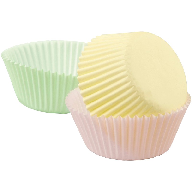 WILTON Baking Cups Light Pink, Light Yellow, Light Green 5.0cm