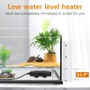 AQQA Aquarium Submersible Heater for Fish Tank,LED Temperature Display and