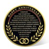 AtSKnSK Jubiläumsgeschenke für Sie oder Ihn Happy Anniversary Münzen romantisches