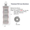 Titanium Small Pill Box Titanium Pill Case Necklace Nitro Mini