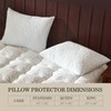 Pillow Protectors (2 Pack) Queen, Waterproof Pillowcase with Zipper, Breathable,