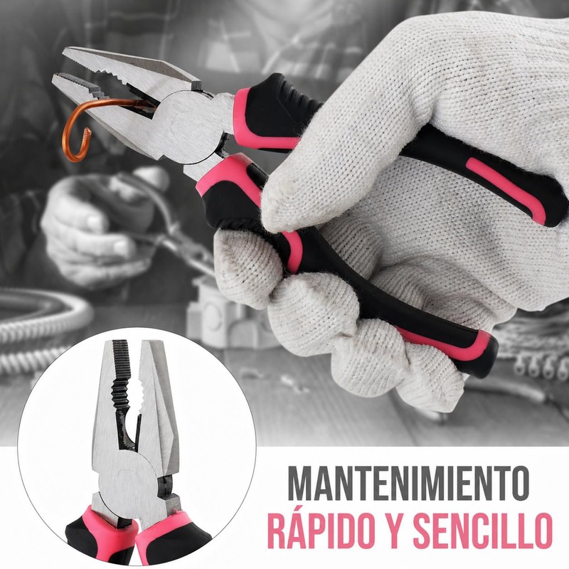 Hi-Spec Juego de Herramientas Rosa Compacto de 25 Piezas para
