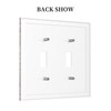 Lolreai Decorative Light Switch Cover Rustic Wood Barn Door Brown