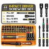 Hi-Spec 43-Piece 1/4 Inch Hex Impact Wrench Set Includes flexible