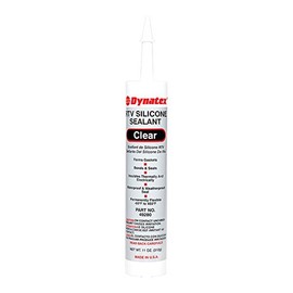 Dynatex 143381 Industrial Grade Silicone Sealant, Clear, Marine Caulk, 300ml Cartridge - Bonds, Seals, Protects - Waterproof, Weatherproof, Thermally and Electrically Insulating, Permanently Flexible