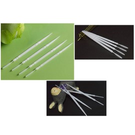 LBY Plastic Toothpicks, Interdental Toothpicks with Brush and Flat Rhombus Tips, Home Teeth Cleaning Tool, Plastic (White) (Pack of 500)