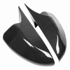 Pair Carbon Fiber Style Mirror Cover Caps Add On Fit