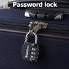 SharkByte Luggage Locks - 3-Dial Weatherproof Outdoor Security Combination Padlock,