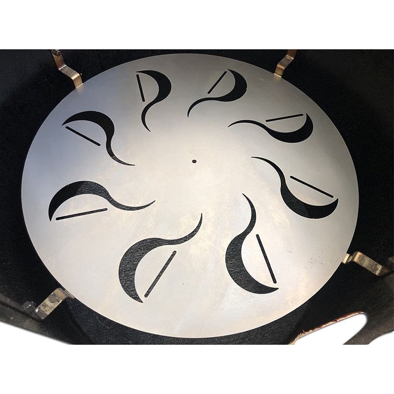 FireDial Baffle Plate Heat Management System for Charcoal BBQ and