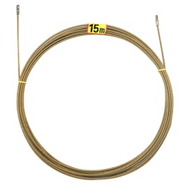 VGongTech 50ft / 15m Electrical Spring Wire Threader Fish Tape Fastener Cable Wire Puller Tool Upgraded 4 Cores Leader Hole Electrician Threading Device
